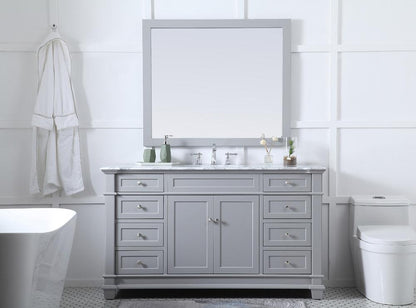 Elegant Furniture & Lighting - Wesley 60 inch Single Bathroom Vanity set in Grey - VF50060GR veiw 11