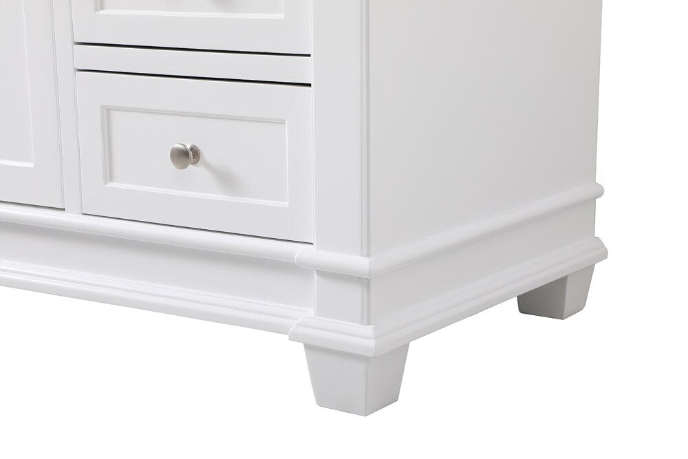 Elegant Furniture & Lighting - Wesley 60 inch Single Bathroom Vanity set in White - VF50060WH veiw 5
