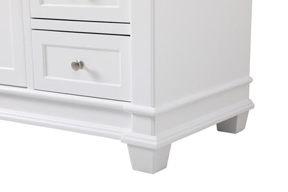 Elegant Furniture & Lighting - Wesley 60 inch Single Bathroom Vanity set in White - VF50060WH veiw 5