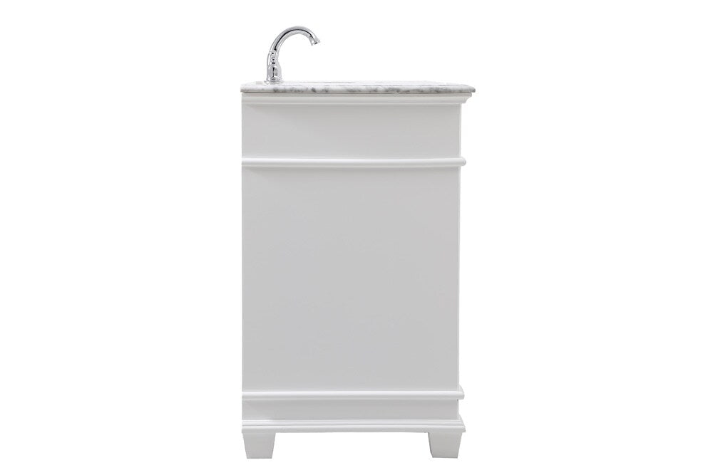 Elegant Furniture & Lighting - Wesley 60 inch Single Bathroom Vanity set in White - VF50060WH veiw 7