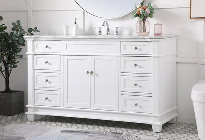 Elegant Furniture & Lighting - Wesley 60 inch Single Bathroom Vanity set in White - VF50060WH veiw 9