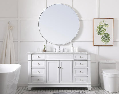Elegant Furniture & Lighting - Wesley 60 inch Single Bathroom Vanity set in White - VF50060WH veiw 11