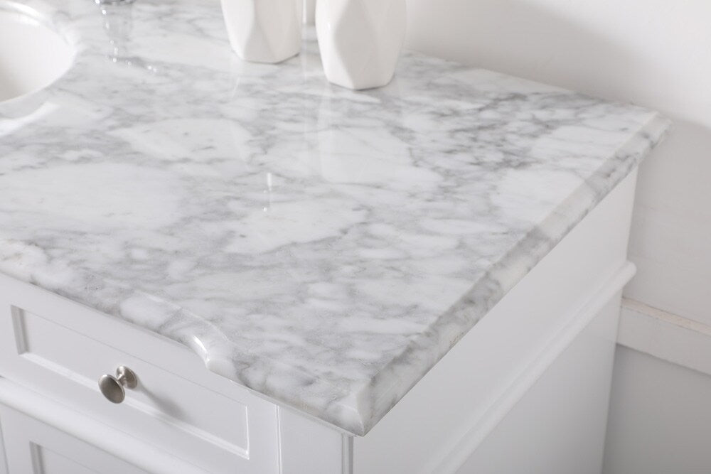 Elegant Furniture & Lighting - Wesley 60 inch Single Bathroom Vanity set in White - VF50060WH veiw 12