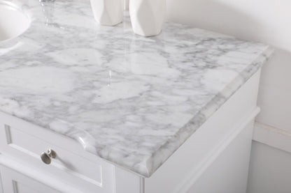 Elegant Furniture & Lighting - Wesley 60 inch Single Bathroom Vanity set in White - VF50060WH veiw 12