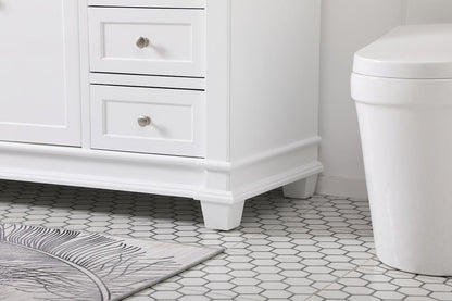 Elegant Furniture & Lighting - Wesley 60 inch Single Bathroom Vanity set in White - VF50060WH veiw 13