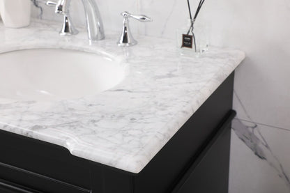 Elegant Furniture & Lighting - Wesley 72 inch double bathroom vanity set in black - VF50072DBK veiw 6