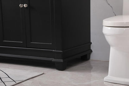 Elegant Furniture & Lighting - Wesley 72 inch double bathroom vanity set in black - VF50072DBK veiw 7