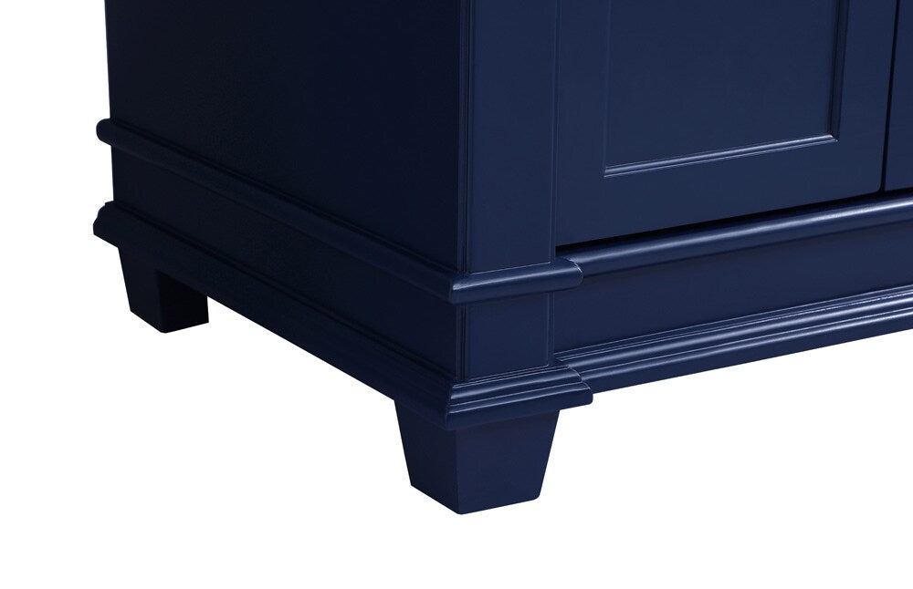 Elegant Furniture & Lighting - Wesley 72 inch Double Bathroom Vanity set in Blue - VF50072DBL veiw 5