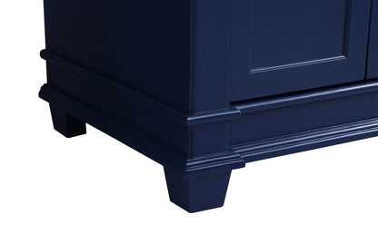 Elegant Furniture & Lighting - Wesley 72 inch Double Bathroom Vanity set in Blue - VF50072DBL veiw 5