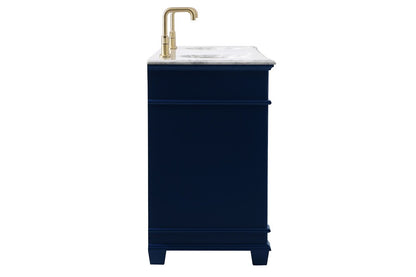 Elegant Furniture & Lighting - Wesley 72 inch Double Bathroom Vanity set in Blue - VF50072DBL veiw 7
