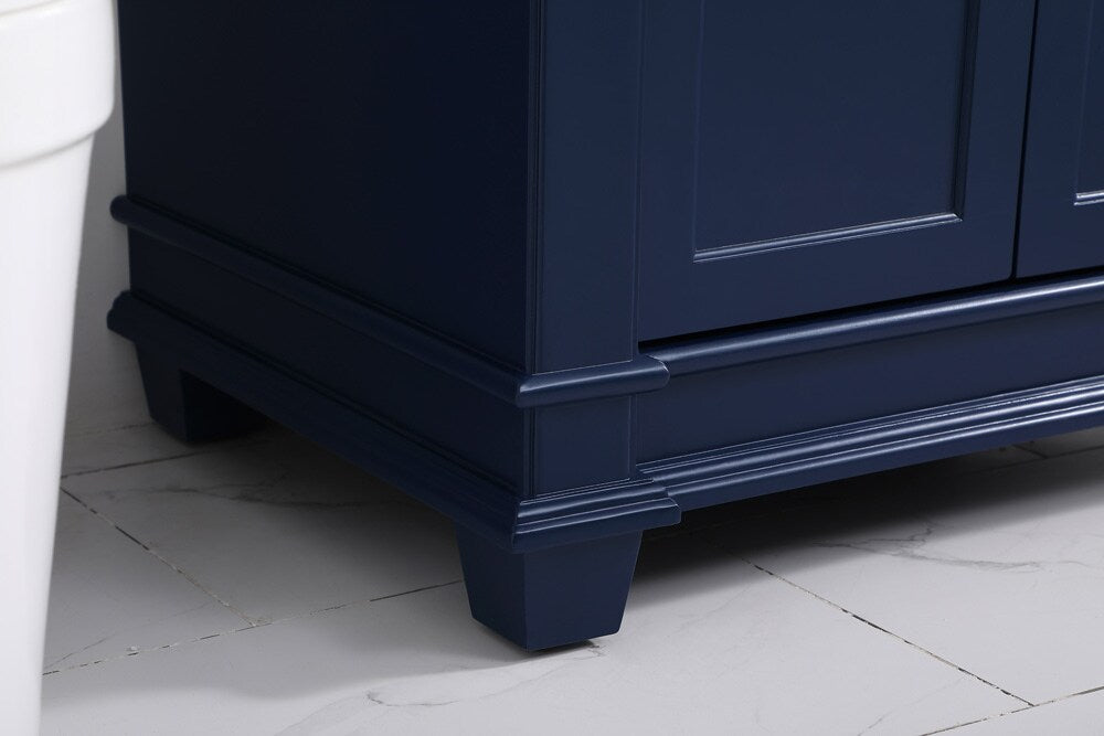 Elegant Furniture & Lighting - Wesley 72 inch Double Bathroom Vanity set in Blue - VF50072DBL veiw 13