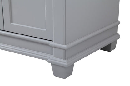 Elegant Furniture & Lighting - Wesley 72 inch Double Bathroom Vanity set in Grey - VF50072DGR veiw 5