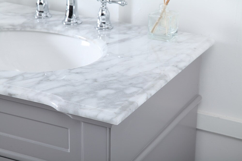 Elegant Furniture & Lighting - Wesley 72 inch Double Bathroom Vanity set in Grey - VF50072DGR veiw 12