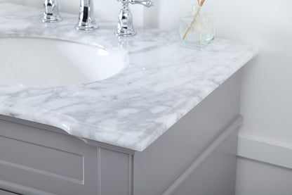 Elegant Furniture & Lighting - Wesley 72 inch Double Bathroom Vanity set in Grey - VF50072DGR veiw 12