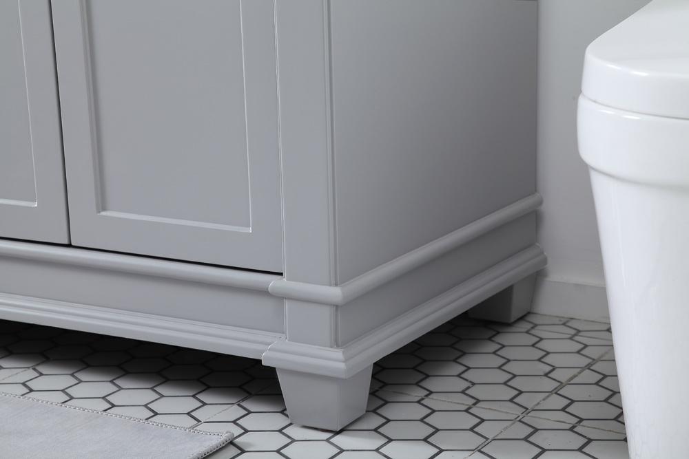 Elegant Furniture & Lighting - Wesley 72 inch Double Bathroom Vanity set in Grey - VF50072DGR veiw 13