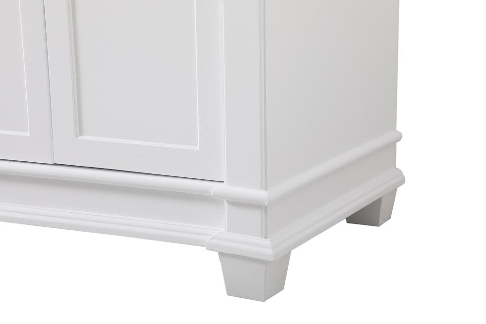 Elegant Furniture & Lighting - Wesley 72 inch Double Bathroom Vanity set in White - VF50072DWH veiw 5