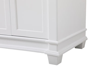 Elegant Furniture & Lighting - Wesley 72 inch Double Bathroom Vanity set in White - VF50072DWH veiw 5