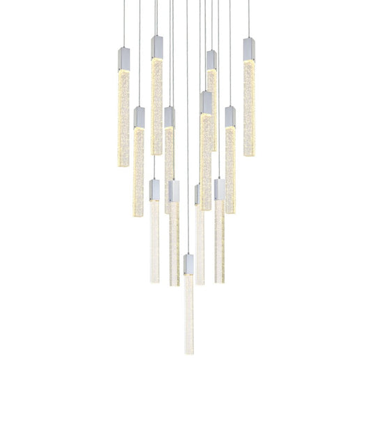 Elegant Furniture & Lighting - Weston 13 lights pendant in chrome - 2066G26C veiw 1