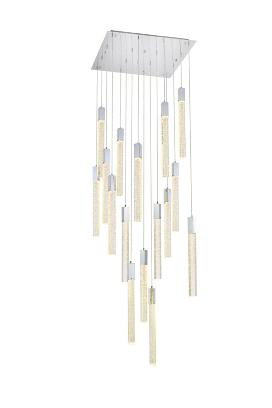 Elegant Furniture & Lighting - Weston 16 lights pendant in chrome - 2066G30C veiw 1