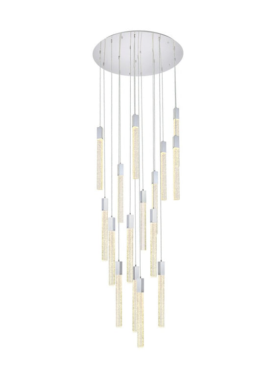 Elegant Furniture & Lighting - Weston 16 lights pendant in chrome - 2067G36C veiw 1