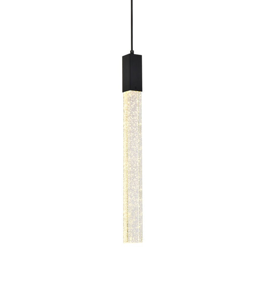 Elegant Furniture & Lighting - Weston 1 light pendant in black - 2066D5BK veiw 1