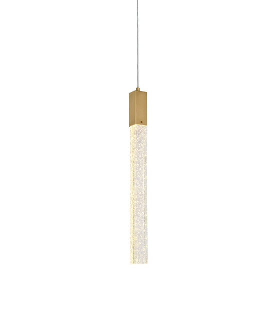 Elegant Furniture & Lighting - Weston 1 light pendant in satin gold - 2066D5SG veiw 1