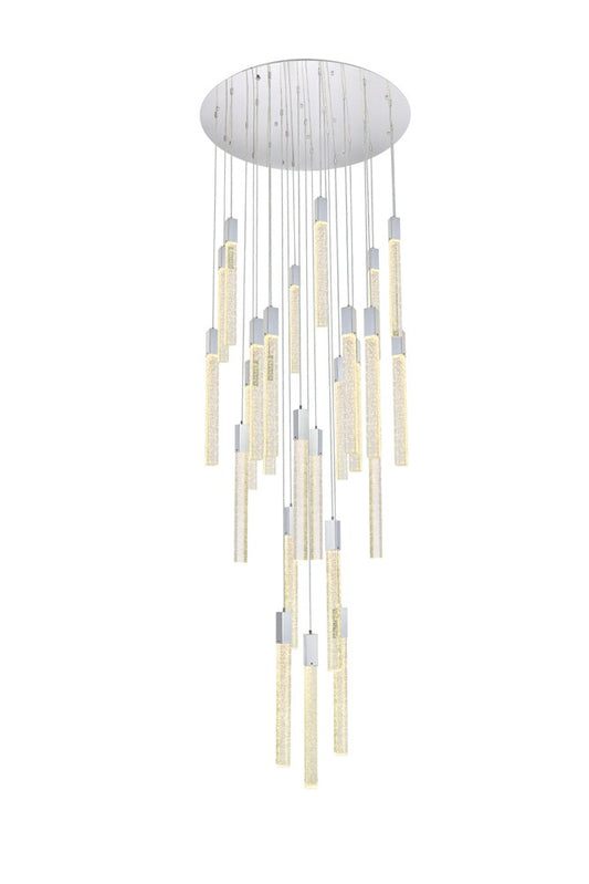 Elegant Furniture & Lighting - Weston 25 lights pendant in chrome - 2067G42C veiw 1