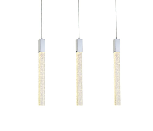 Elegant Furniture & Lighting - Weston 3 lights pendant in chrome - 2066S32C veiw 1