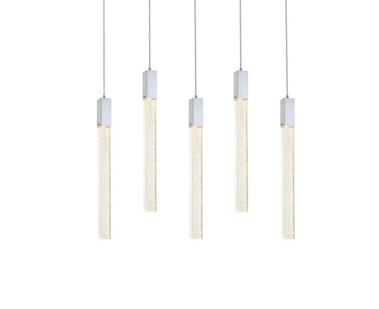 Elegant Furniture & Lighting - Weston 5 lights pendant in chrome - 2066S36C veiw 1