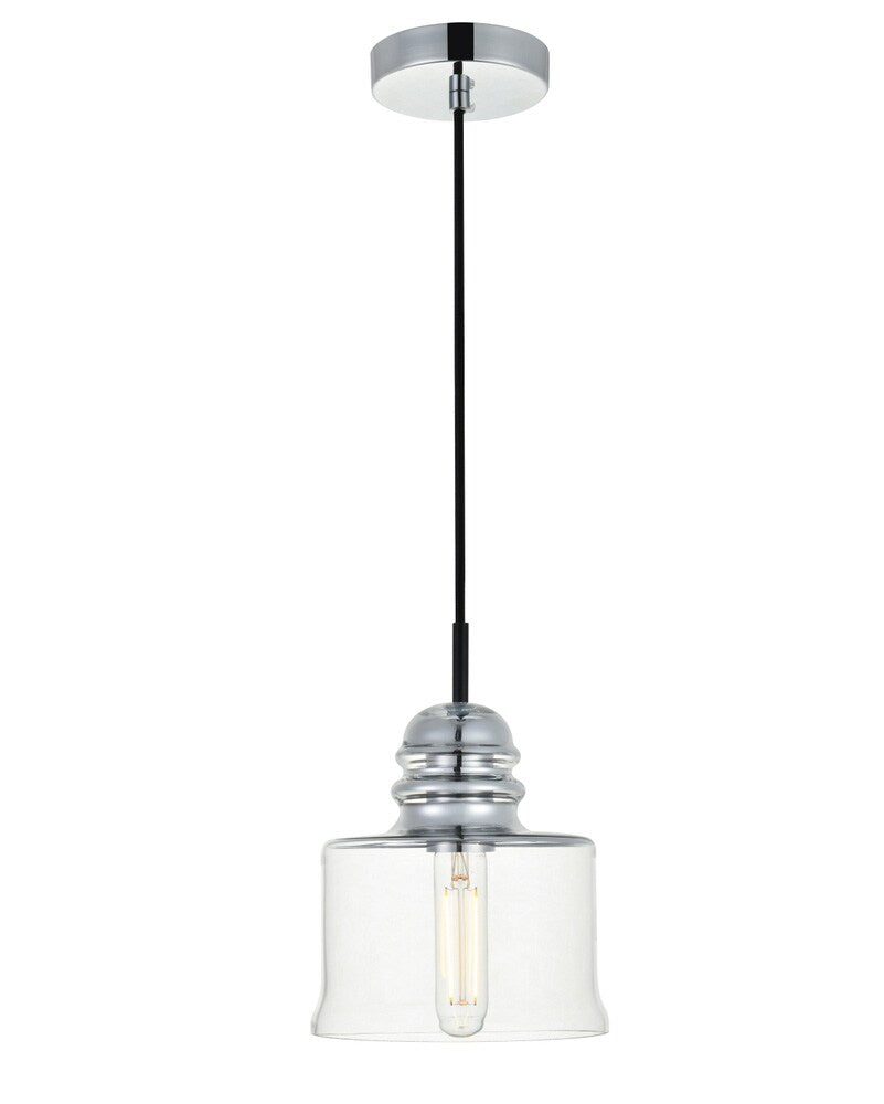 Elegant Furniture & Lighting - Wiley Flush Mount D10in H8in Lt:4 Chrome Finish - LD2528F10C veiw 1