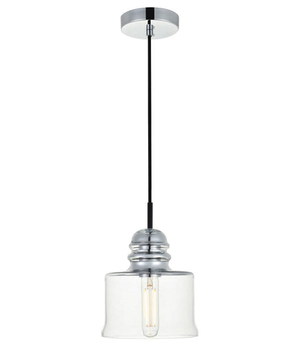 Elegant Furniture & Lighting - Wiley Flush Mount D10in H8in Lt:4 Chrome Finish - LD2528F10C veiw 1