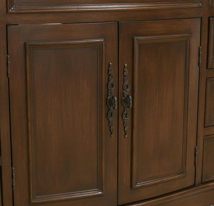 Elegant Furniture & Lighting - Windsor 48 inch Single Bathroom vanity in Teak Color with ivory white engineered marble - VF-1034-VW veiw 8
