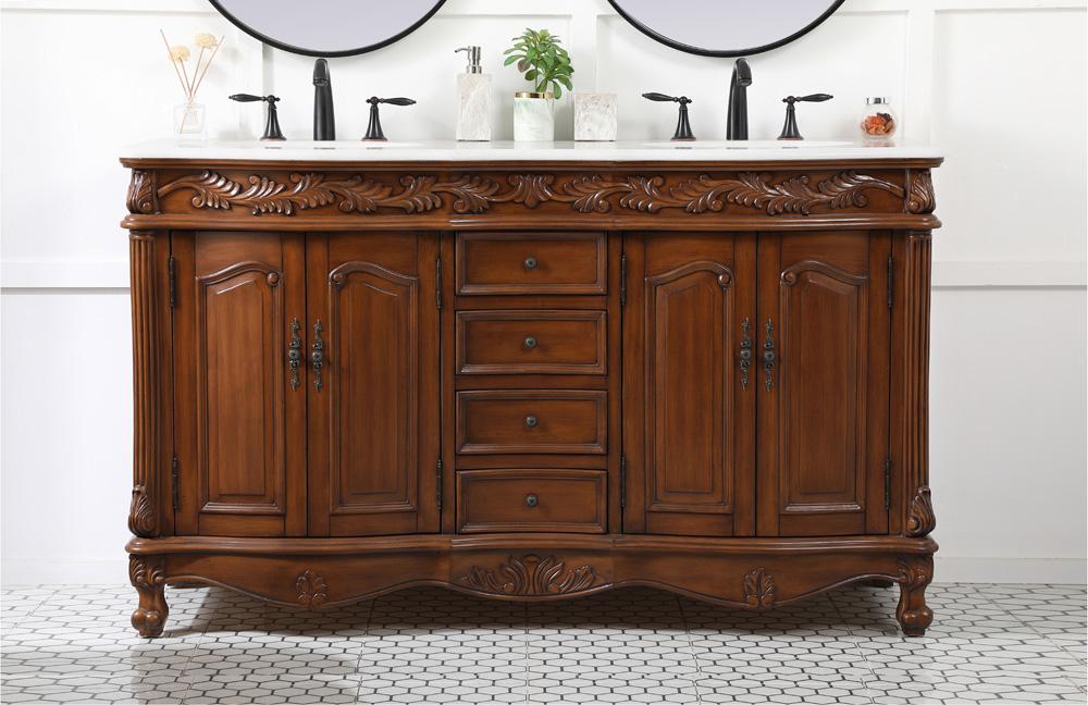 Elegant Furniture & Lighting Windsor Double Bathroom Vanity - Thumbnail 5