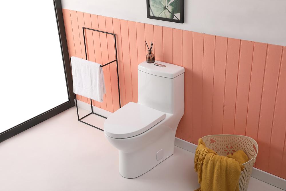Elegant Furniture & Lighting - Winslet One-piece elongated Toilet 28x15x30 in White - TOL2001 veiw 4