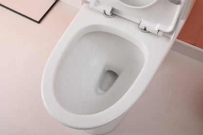 Elegant Furniture & Lighting - Winslet One-piece elongated Toilet 28x15x30 in White - TOL2001 veiw 8
