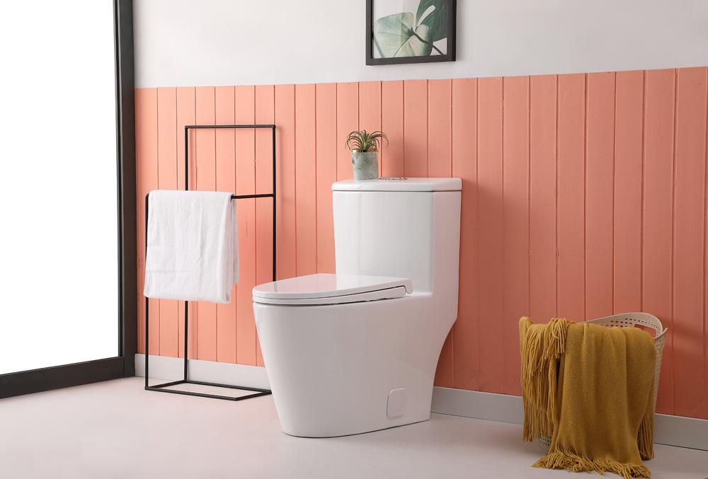 Elegant Furniture & Lighting - Winslet One-piece elongated Toilet 28x16x29 in White - TOL2002 veiw 3