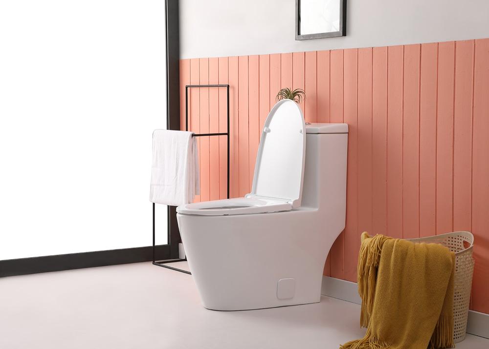Elegant Furniture & Lighting - Winslet One-piece elongated Toilet 28x16x29 in White - TOL2002 veiw 5
