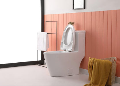 Elegant Furniture & Lighting - Winslet One-piece elongated Toilet 28x16x29 in White - TOL2002 veiw 6
