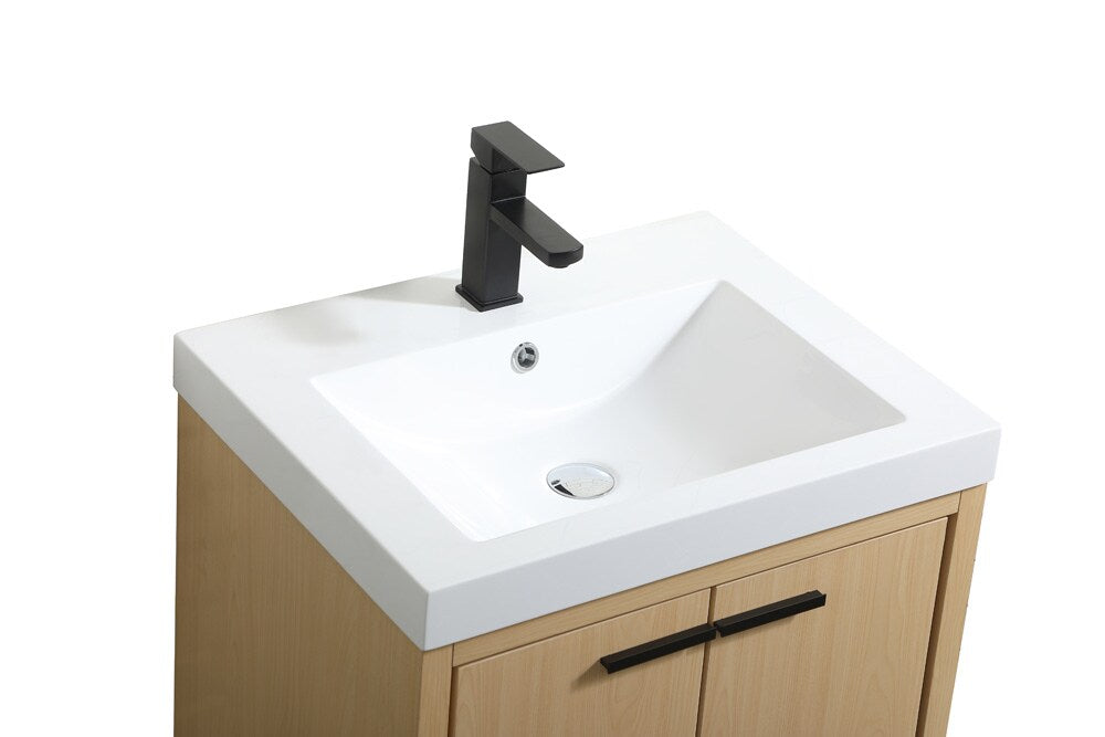 Elegant Furniture & Lighting - Wyatt 24 inch Single bathroom vanity in Maple - VF46024MMP veiw 3