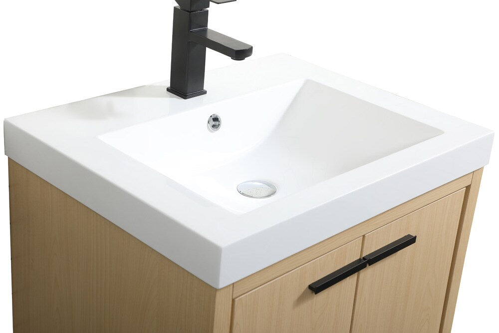 Elegant Furniture & Lighting - Wyatt 24 inch Single bathroom vanity in Maple - VF46024MMP veiw 4