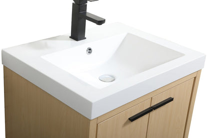 Elegant Furniture & Lighting - Wyatt 24 inch Single bathroom vanity in Maple - VF46024MMP veiw 4