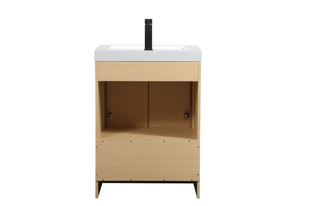 Elegant Furniture & Lighting - Wyatt 24 inch Single bathroom vanity in Maple - VF46024MMP veiw 8