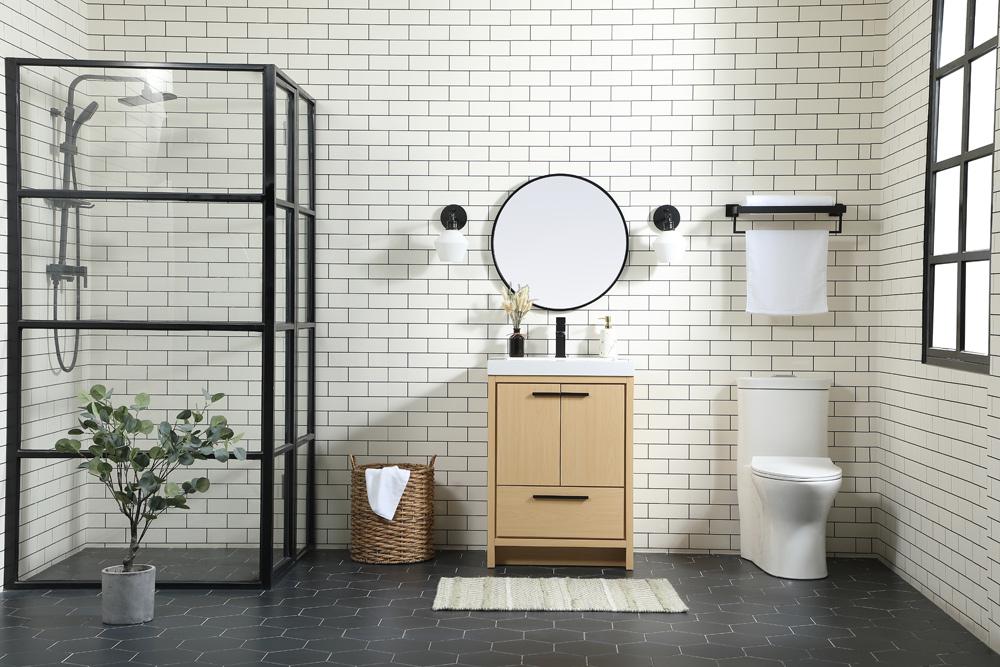 Elegant Furniture & Lighting - Wyatt 24 inch Single bathroom vanity in Maple - VF46024MMP veiw 11