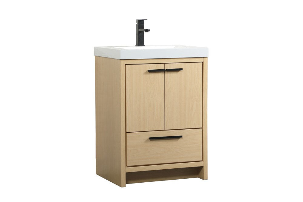 Elegant Furniture & Lighting - Wyatt 24 inch Single bathroom vanity in Maple - VF46024MMP veiw 14