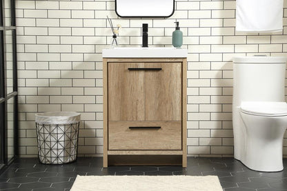 Elegant Furniture & Lighting - Wyatt 24 inch Single bathroom vanity in natural oak - VF46024NT veiw 2