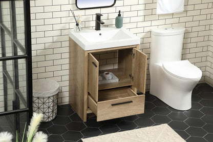 Elegant Furniture & Lighting - Wyatt 24 inch Single bathroom vanity in natural oak - VF46024NT veiw 4