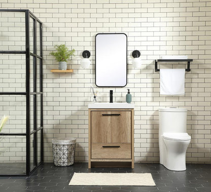 Elegant Furniture & Lighting - Wyatt 24 inch Single bathroom vanity in natural oak - VF46024NT veiw 5