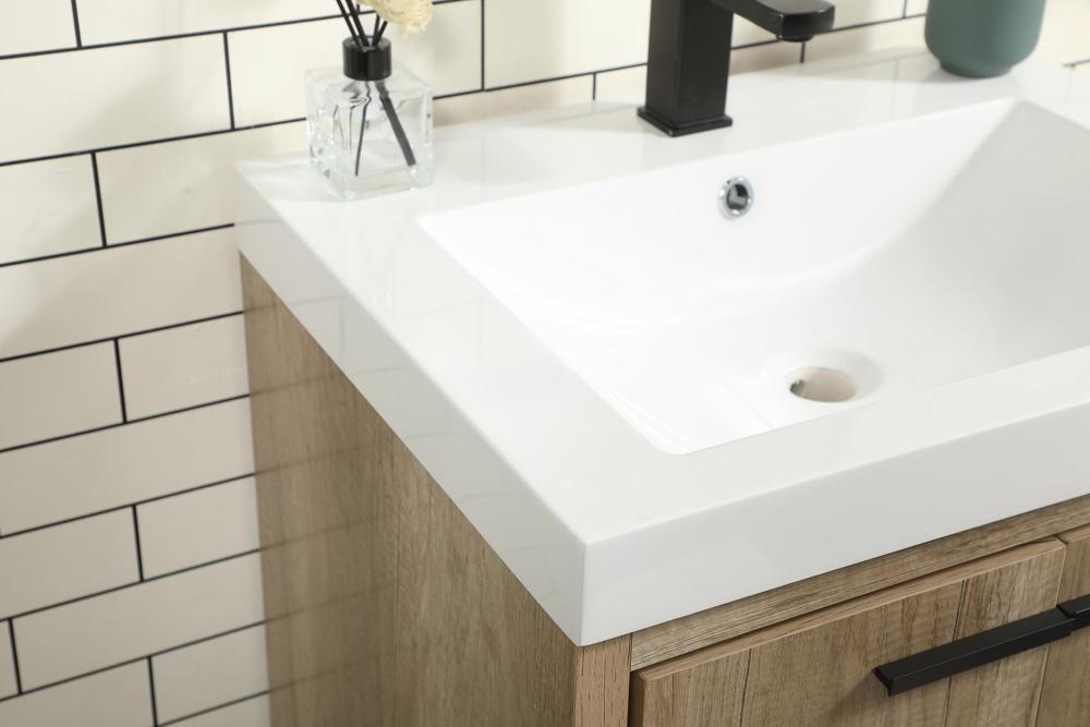 Elegant Furniture & Lighting - Wyatt 24 inch Single bathroom vanity in natural oak - VF46024NT veiw 6