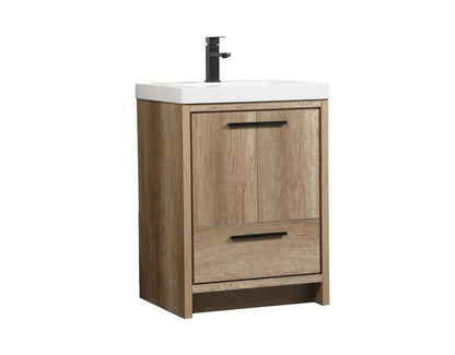 Elegant Furniture & Lighting - Wyatt 24 inch Single bathroom vanity in natural oak - VF46024NT veiw 8
