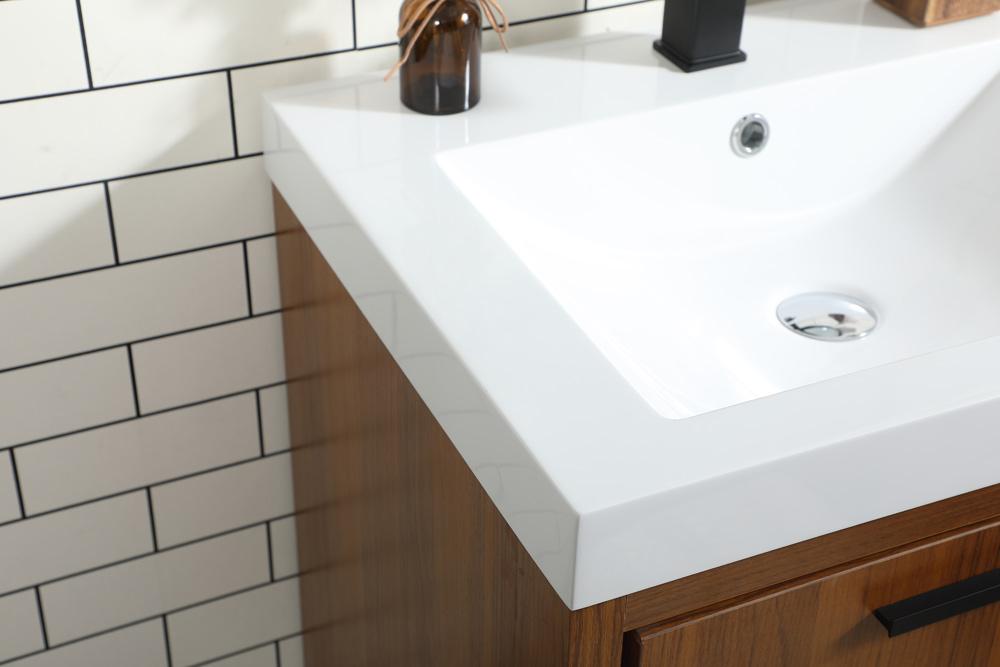 Elegant Furniture & Lighting - Wyatt 24 inch Single bathroom vanity in Teak - VF46024MTK veiw 12